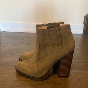 Zara TRF Olive Green Booties Perfect for Fall 🍂